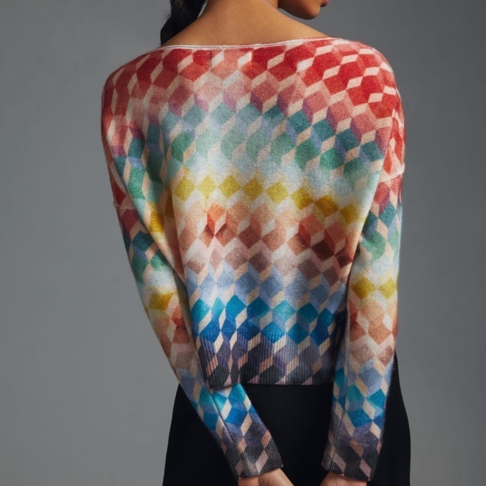 Pilcro Lani Cashmere‎ Boatneck Sweater - Size Large - Picture 4 of 15